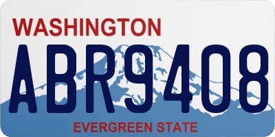 WA license plate ABR9408