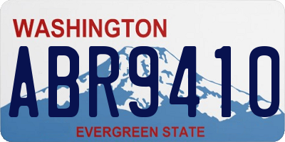 WA license plate ABR9410