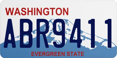 WA license plate ABR9411