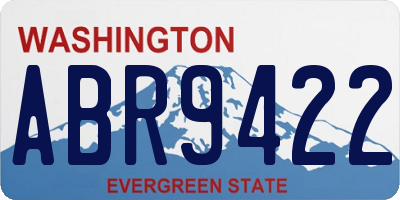 WA license plate ABR9422