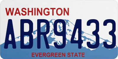 WA license plate ABR9433