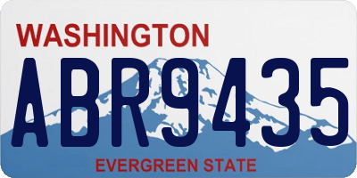 WA license plate ABR9435