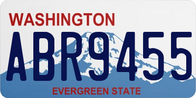 WA license plate ABR9455