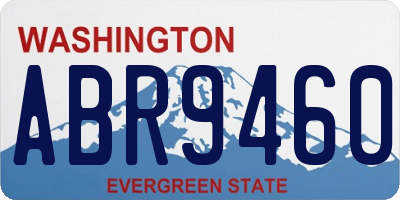 WA license plate ABR9460