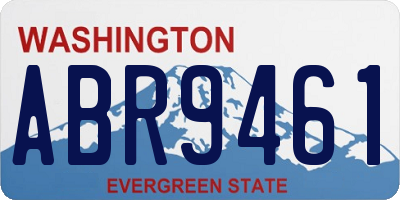 WA license plate ABR9461