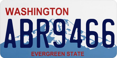 WA license plate ABR9466