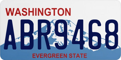 WA license plate ABR9468