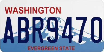 WA license plate ABR9470