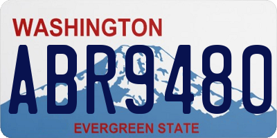 WA license plate ABR9480
