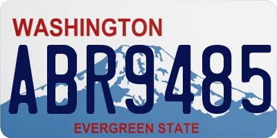 WA license plate ABR9485