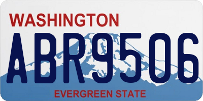 WA license plate ABR9506