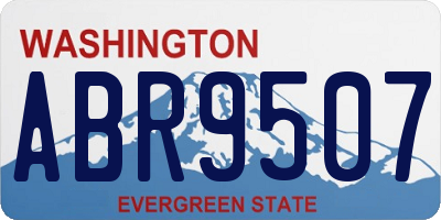 WA license plate ABR9507