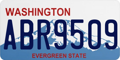 WA license plate ABR9509