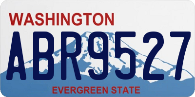 WA license plate ABR9527