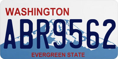 WA license plate ABR9562