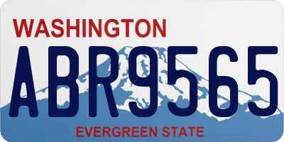 WA license plate ABR9565