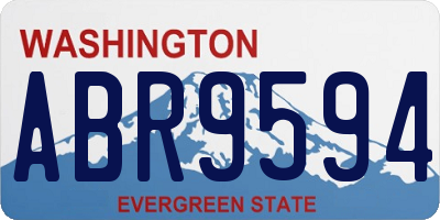 WA license plate ABR9594