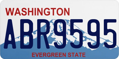 WA license plate ABR9595