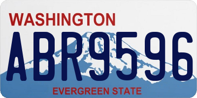 WA license plate ABR9596