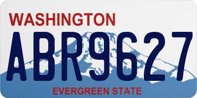 WA license plate ABR9627
