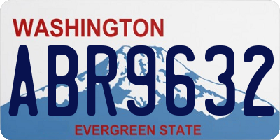 WA license plate ABR9632