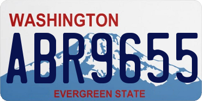 WA license plate ABR9655