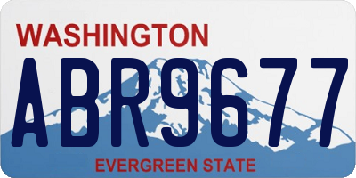 WA license plate ABR9677