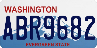 WA license plate ABR9682