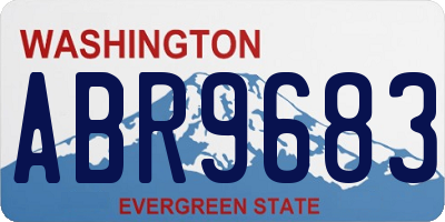WA license plate ABR9683