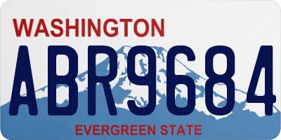 WA license plate ABR9684