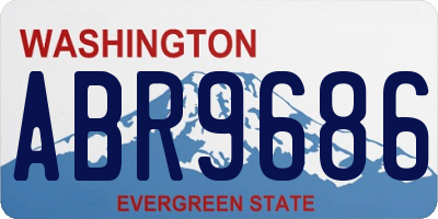 WA license plate ABR9686