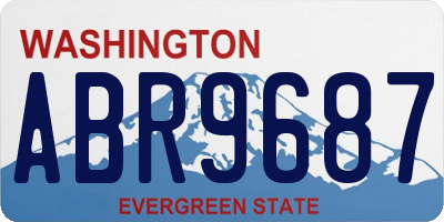 WA license plate ABR9687