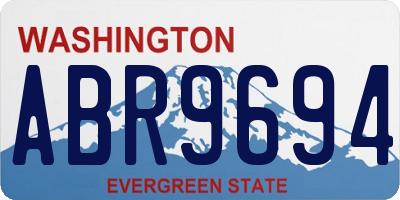 WA license plate ABR9694