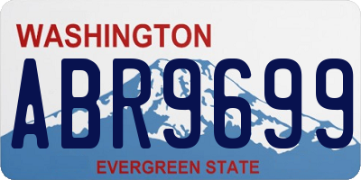 WA license plate ABR9699
