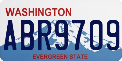 WA license plate ABR9709