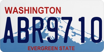 WA license plate ABR9710