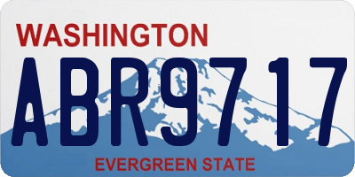 WA license plate ABR9717