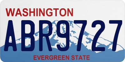 WA license plate ABR9727
