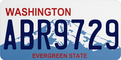 WA license plate ABR9729