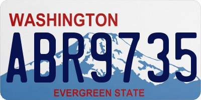 WA license plate ABR9735