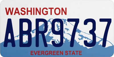 WA license plate ABR9737