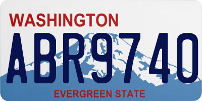 WA license plate ABR9740
