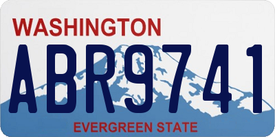 WA license plate ABR9741