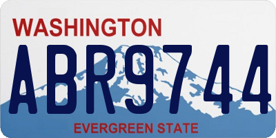 WA license plate ABR9744