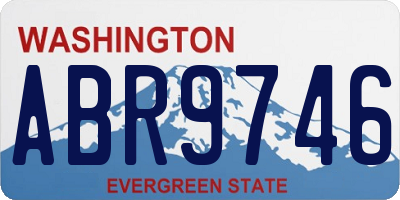 WA license plate ABR9746