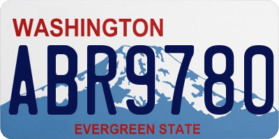 WA license plate ABR9780