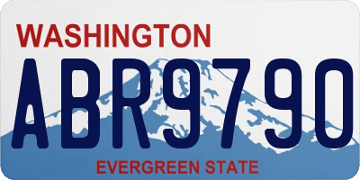 WA license plate ABR9790