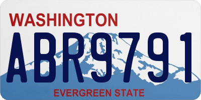 WA license plate ABR9791