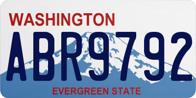 WA license plate ABR9792