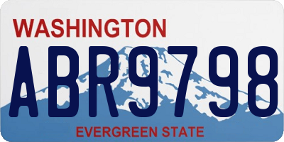 WA license plate ABR9798